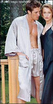 Silk Charmeuse Unisex 48-inch Kimono